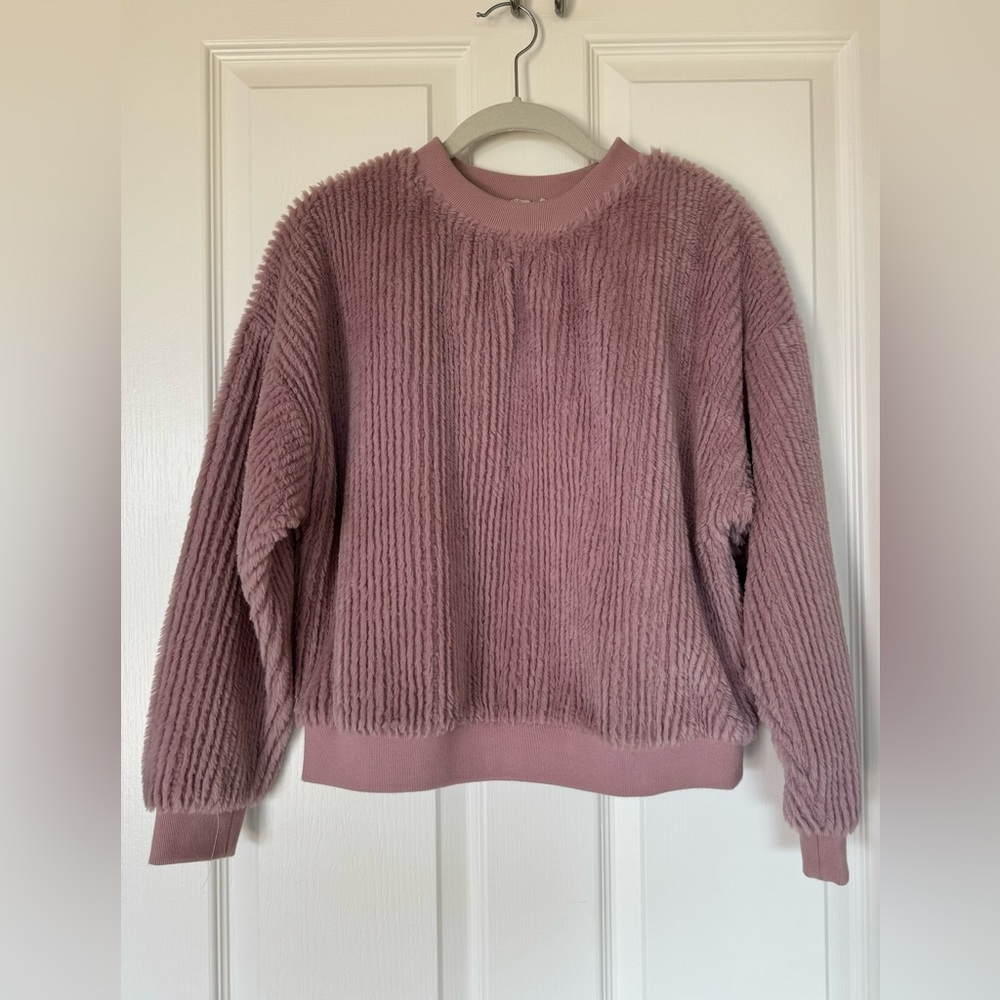 Faux Fur Sweatshirt Rose XS
